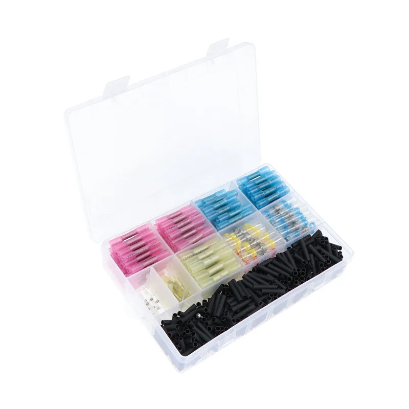 

640PCS Heat Shrink Connectors Waterproof Solder Wire Connectors Heat Shrink Butt Crimp Connectors Electrical Connectors Terminal