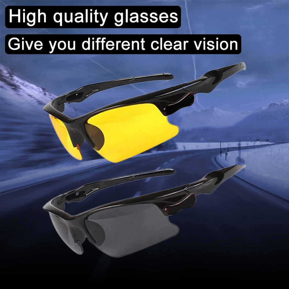 Professional Night Vision Cycling Glasses for Men and Women Wind Sand Anti-Flying Insects Sunglasses Road Cycling Equipment