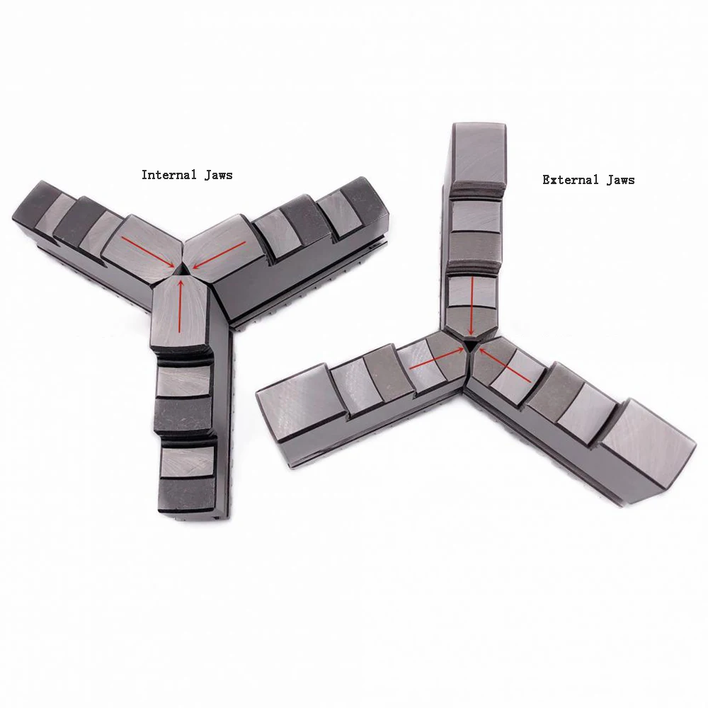 K11 series 3 jaws chuck accessories external jaws/internal jaw lathe chucks machine tools for K11-125 K11-130 125mm 130mm chuck