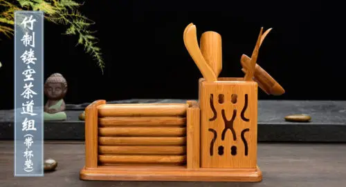 [GRANDNESS] Chinese Cha Dao Set 12 Pieces With Tea Tray * Bamboo Tea Utensils