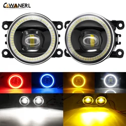 Car LED Fog Light Assembly Angel Eye Daytime Running Lamp DRL 30W For Suzuki Jimny SX4 Grand Vitara Swift Alto Splash XL7 Ignis