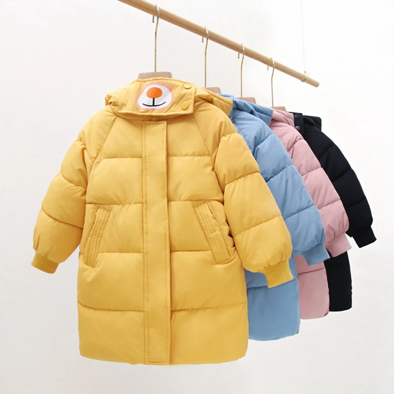 CROAL CHERIE Warm Bear Jacket For Kids Girls Boys Parka Girls Jacket Hood Winter Children Jacket Winter Fall Toddler Outerwear