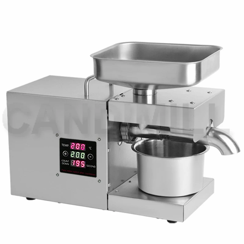 CANDIMILL Household Small Oil Press Oil Extraction Machine Pressing Flaxseed Rapeseed Peanut Oil Processing Equipment