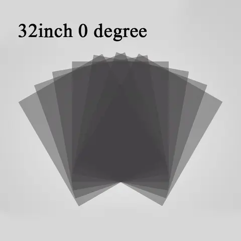 Nuevo 32 pulgadas 32 pulgadas 0 grados brillante 71cm x 40,5 cm LED/LCD película polarizadora polarizadora para TV película polarizadora envejecimiento caída