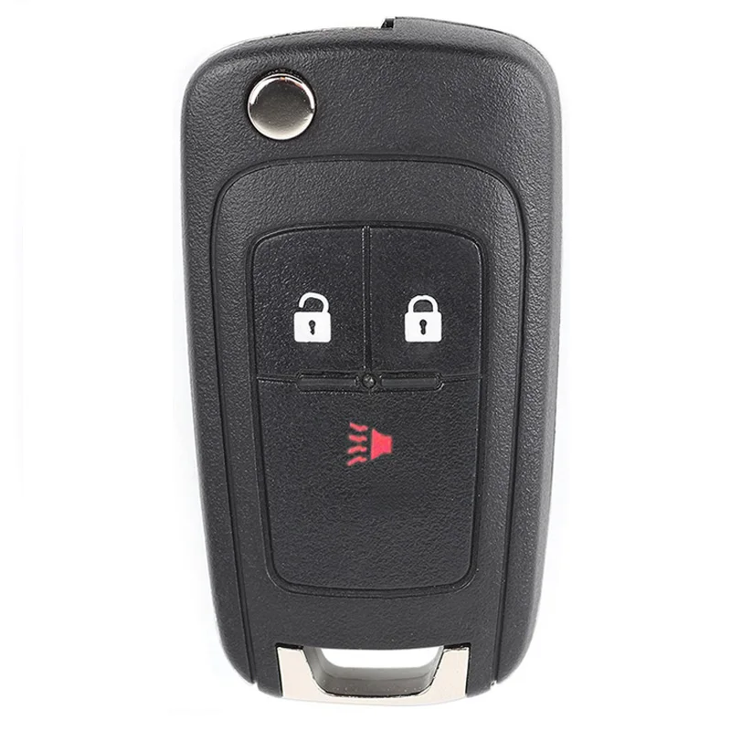 Keyecu Replacement Remote Car Key Shell Case Cover 3 Buttons for Chevrolet Spark 2012 2013 2014 2015 2016