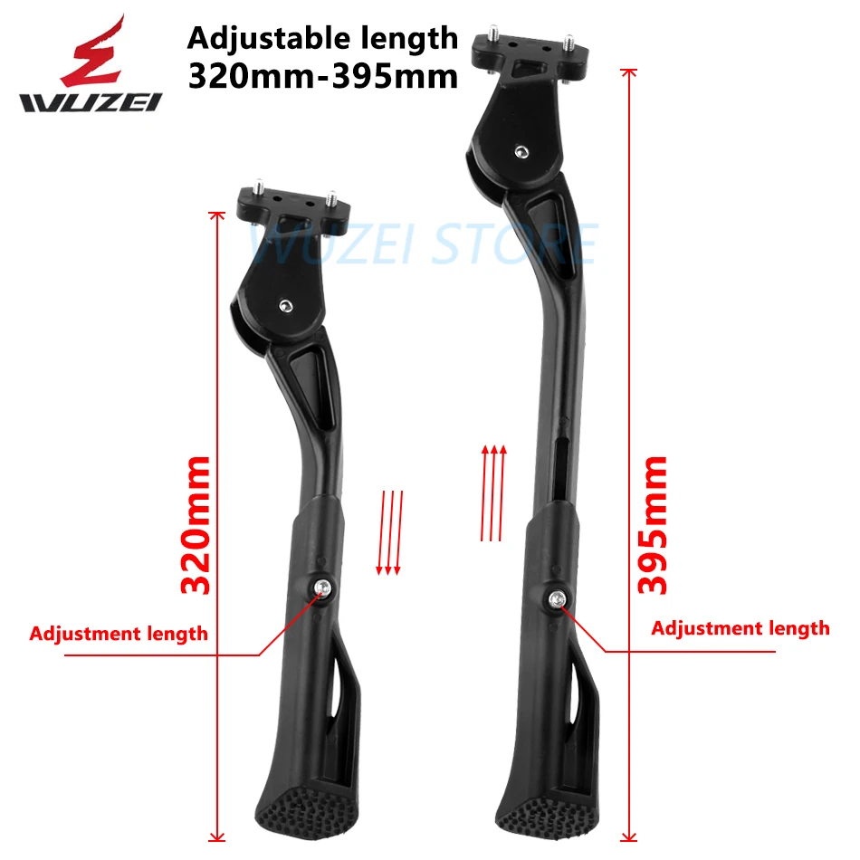 WUZEI-supporto per Mountain Bike in alluminio, supporto per parcheggio, cavalletto laterale, supporto per piede, parte per ciclismo, MTB, 20 \