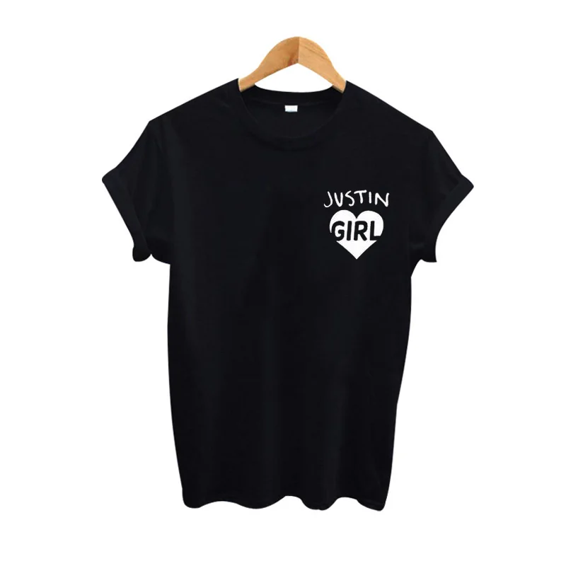 

Harajuku Tumblr Tshirt concert Tee Shirt Femme Black White Top Fashion Women Clothing Justin Girl T Shirt Women