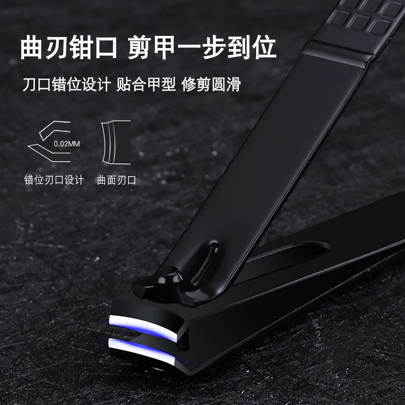 Xiaomi 7/10/12/16/18PCS Manicure Pedicure Nail Clippers Set Classic Black Color Nail Scissors Grooming Kit Cutter Nail Tools