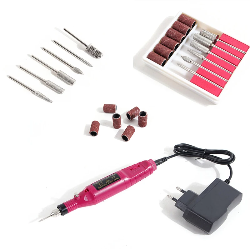 New Portable Electric Nail Drill Machine Manicure Machine Pedicure Drill Set Ceramic Nail File Nail Drill Equipment Tools