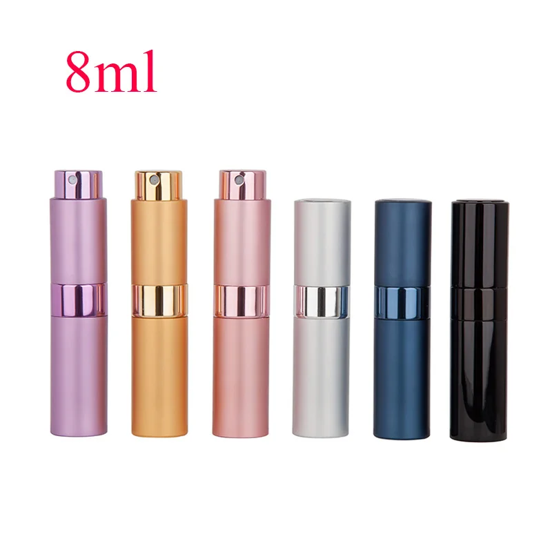 8ml10ml15ml metal aluminum perfume bottle cosmetic spray bottle portable empty bottle travel sub-bottle liner glass For travel