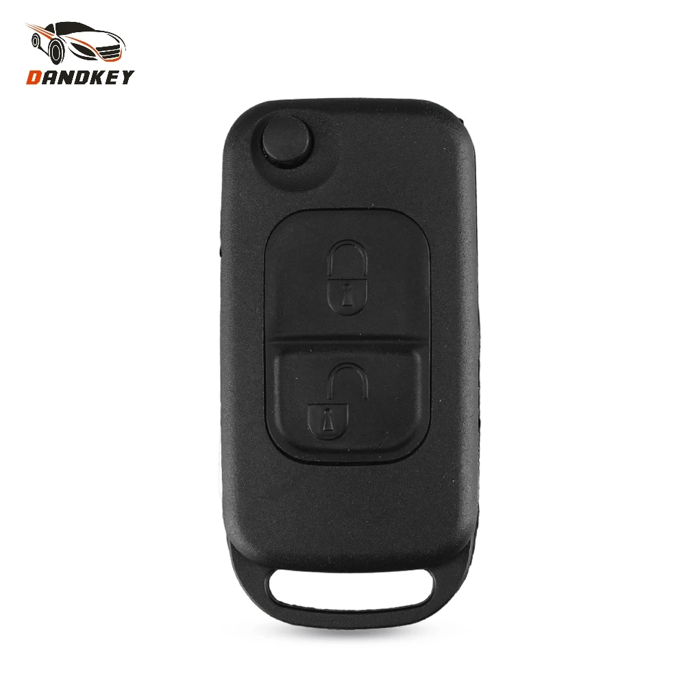 

Dandkey 10x 2 Buttons Flip Folding Car Case Remote Key Shell For Mercedes Benz SLK E113 A C E S W168 W202 W203 HU64 Blade