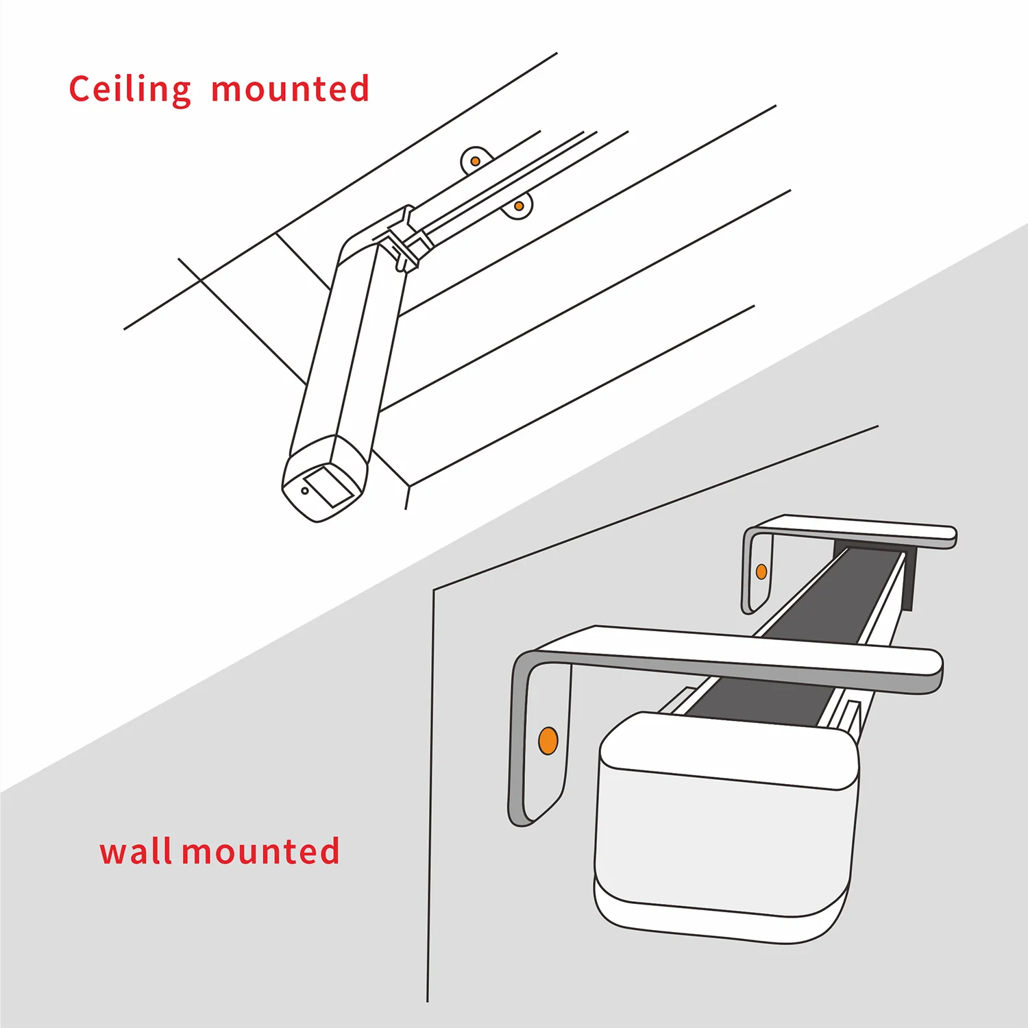 Quiet Smooth Silent Curtain Motor Track Rail Maximum 40kg Load Free Customized Length Support Loonas Tuya 3rd Curtain motor