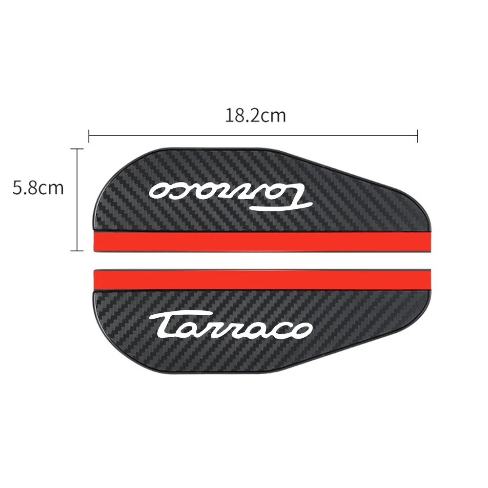 2pcs car Rearview mirror Carbon fiber Rain cover for Seat leon tarraco cupra str fr st Car Accessories auto