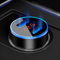 Car Charger 5V 3.1A With LED Display Universal Dual Usb for Skoda Octavia 2 A7 A5 A4 Vrs Fabia 2 1 Rapid Yeti Superb 3 F