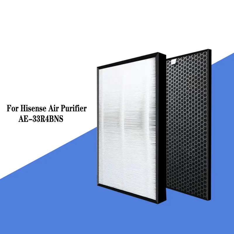 Custom Filter Air Purifier Parts Hepa Filter and Activated Carbon Filter For Hisense ECOLife AE-33R4BNS