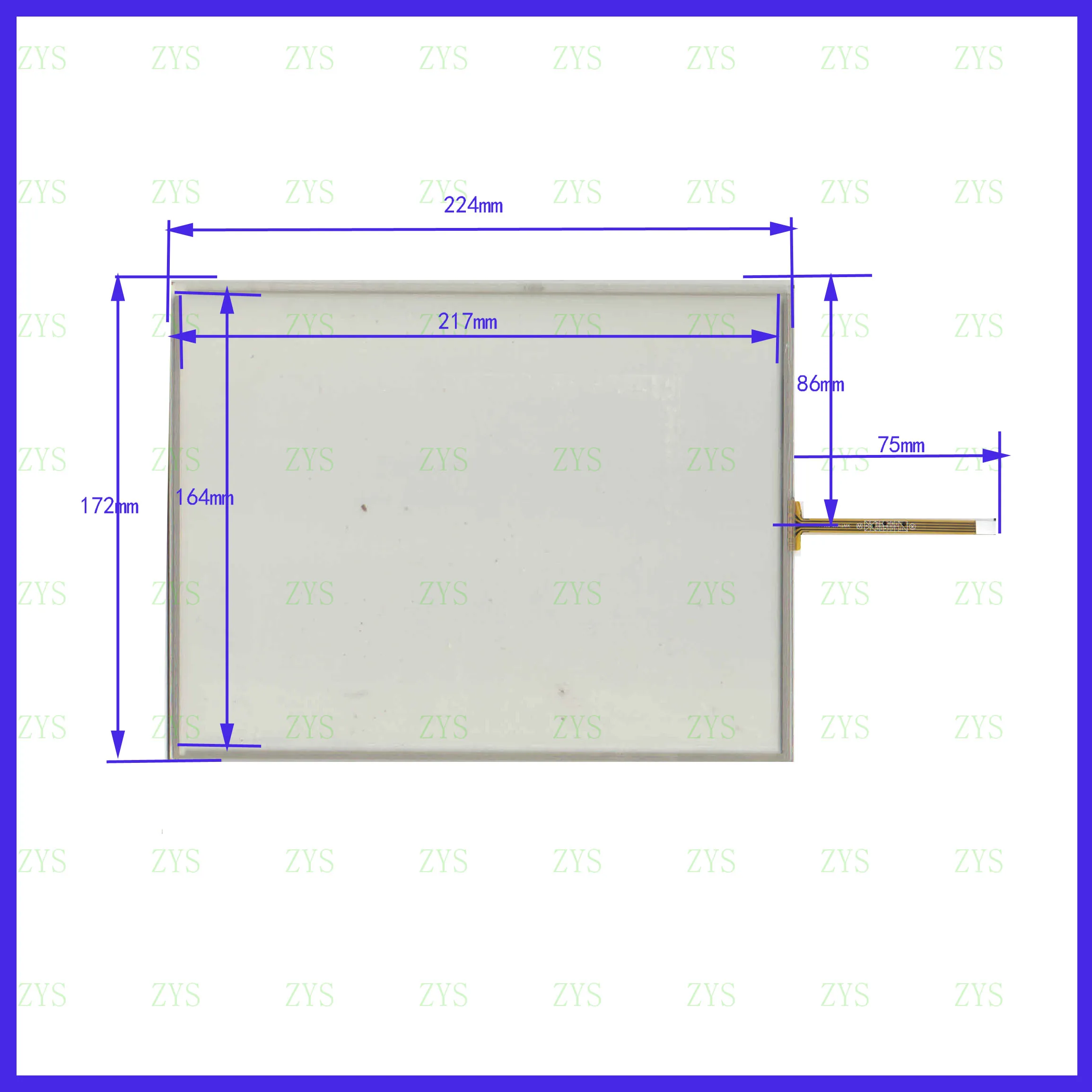 

ZhiYuSun XWT1523 10.4Inch 224*172mm 4Wire Resistive TouchScreen Panel Digitizer for GPS CAR this is compatible 224*172