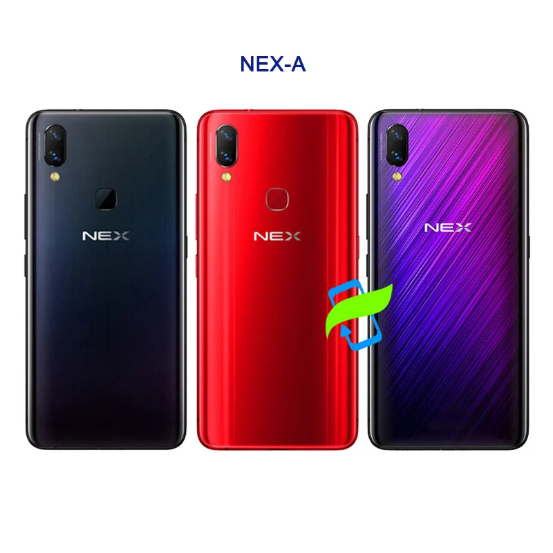 For NEX S Back Glass Battery Cover For VIVO NEX A S Housing 3D Glass Case For NEX S Rear Door Back Cover