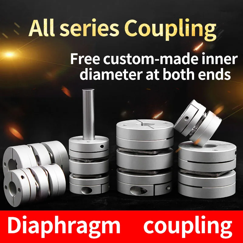 D26L26 Aluminum Shaft Coupler Single Diaphragm Coupling Connector Alloy Flexible Double Diaphragm Laminated Servo Motor Screw