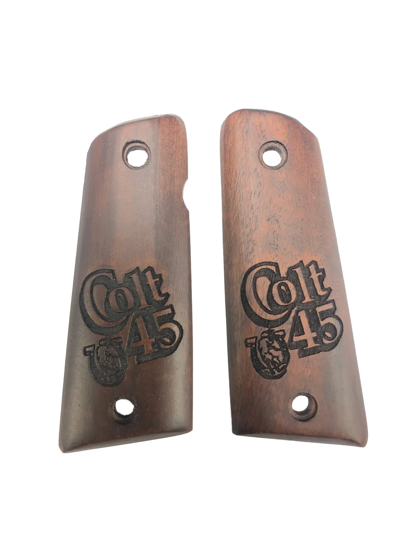 Colt 1911 Compatible Laser Cut Wooden Grip