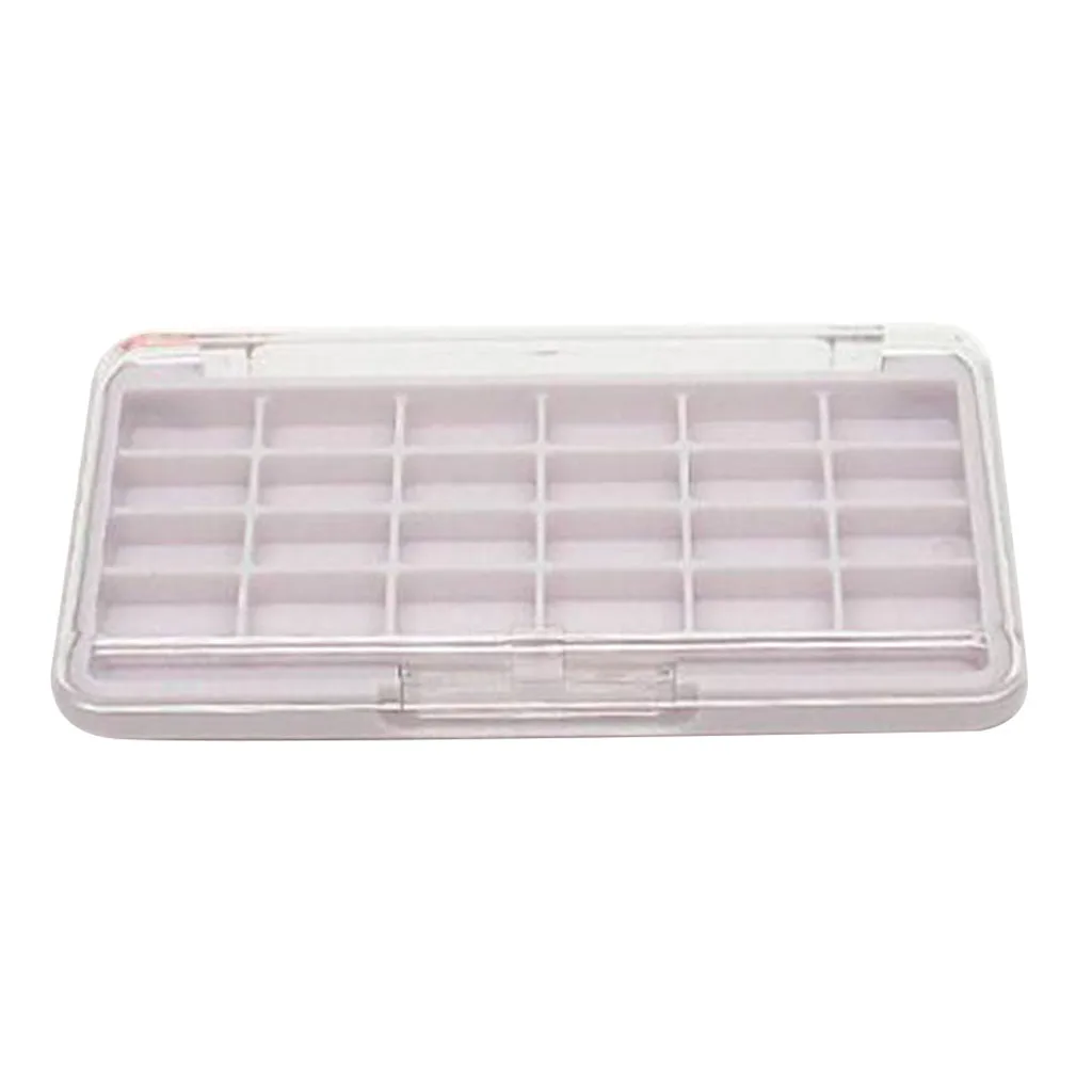 24 Grids DIY Empty Eyeshadow Palette Pallet Box Blusher Lipstick Lip Gloss Blush Powder Holder Case with Brush Slot