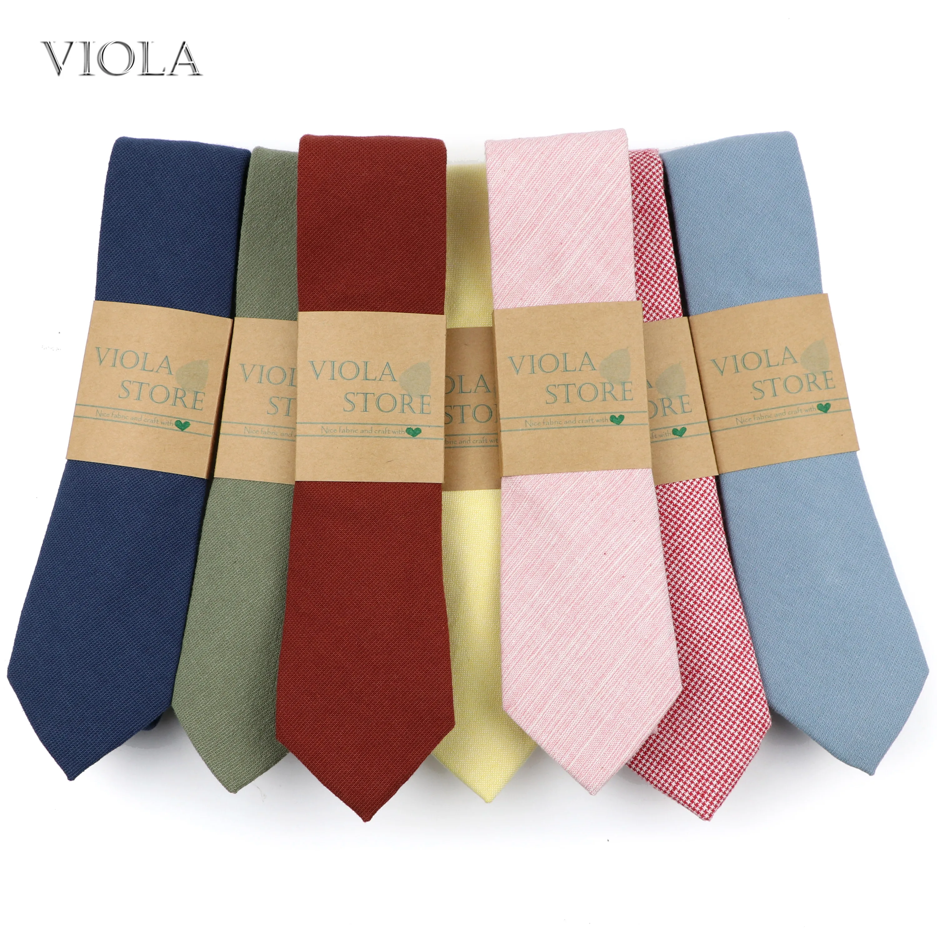 

New Colorful Solid 100%Cotton Neck Tie 6cm Skinny Pink Sky Blue Dress Wedding Party Tuxedo Tie Gift BowTie Cravat Mens Accessory