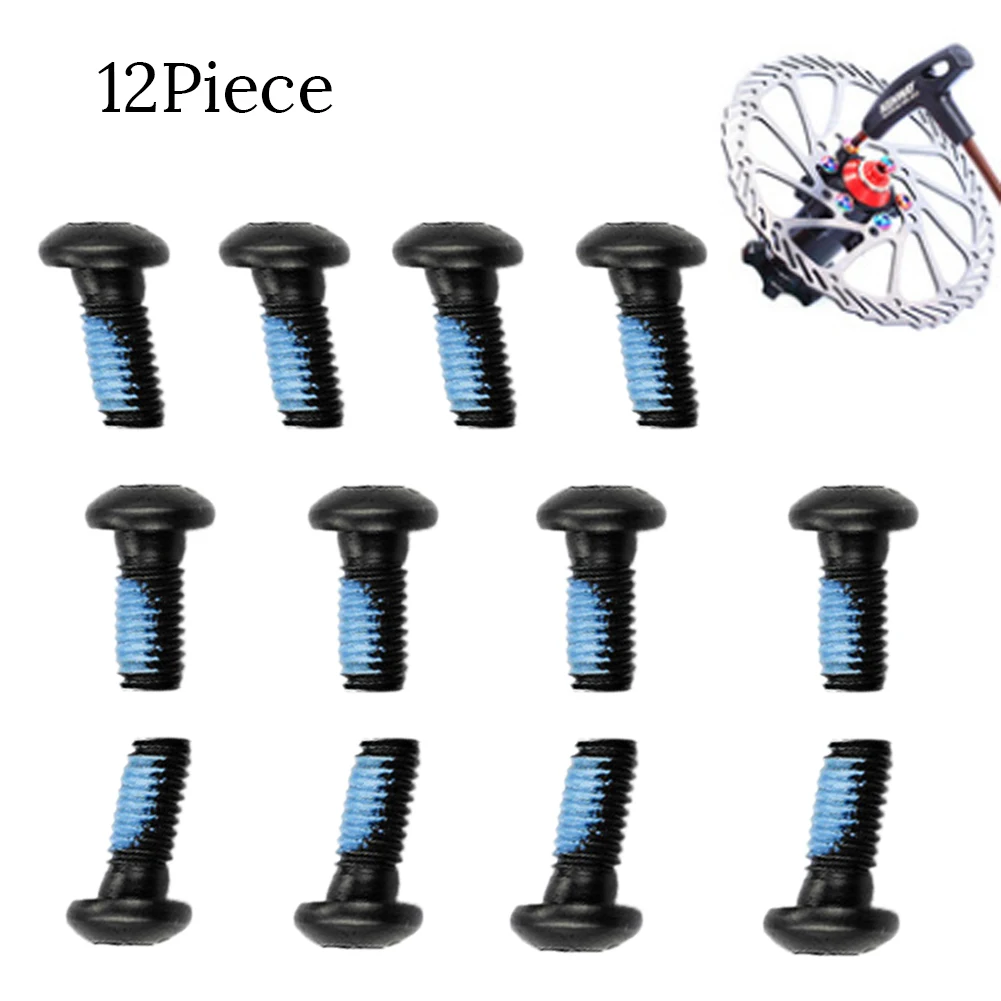 12pcs/Set Bicycle Disc Brake Bolts Mounting Screws T25 Head Mtb Cycling Mountain Bike Disc Screws Cycling Accessories 12mm