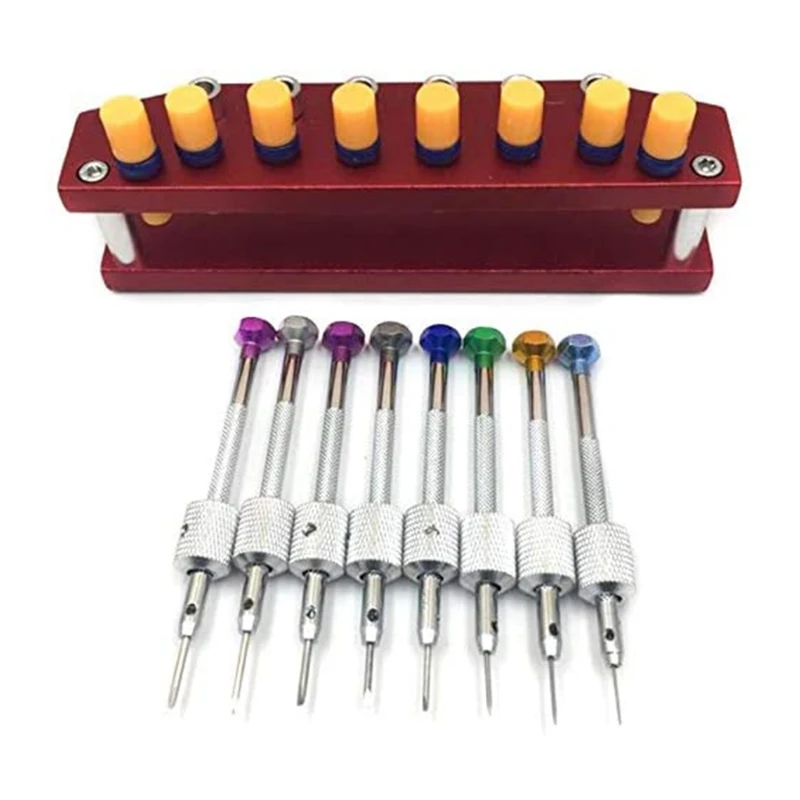 Watch Screwdrivers with Metal Stand Tool Watch Repair Watch Screwdriver Set Watchmakers Screwdrivers Set