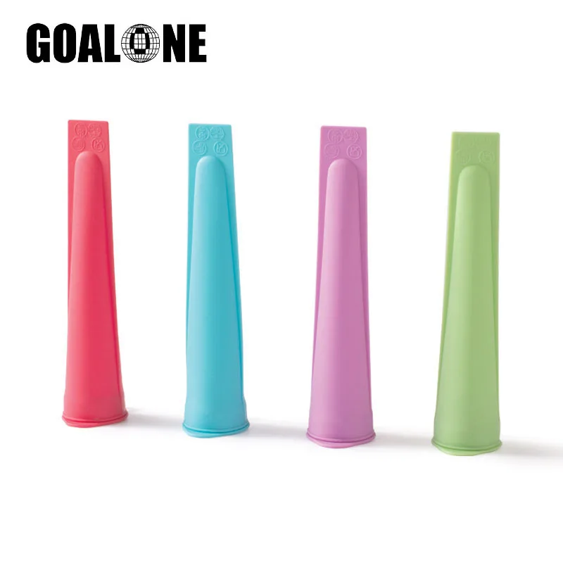 

GOALONE Silicone Popsicle Molds with Lids Reusable Ice Cream Maker Mould for Kids DIY Frozen Popsicles Maker with Cleaning Brush