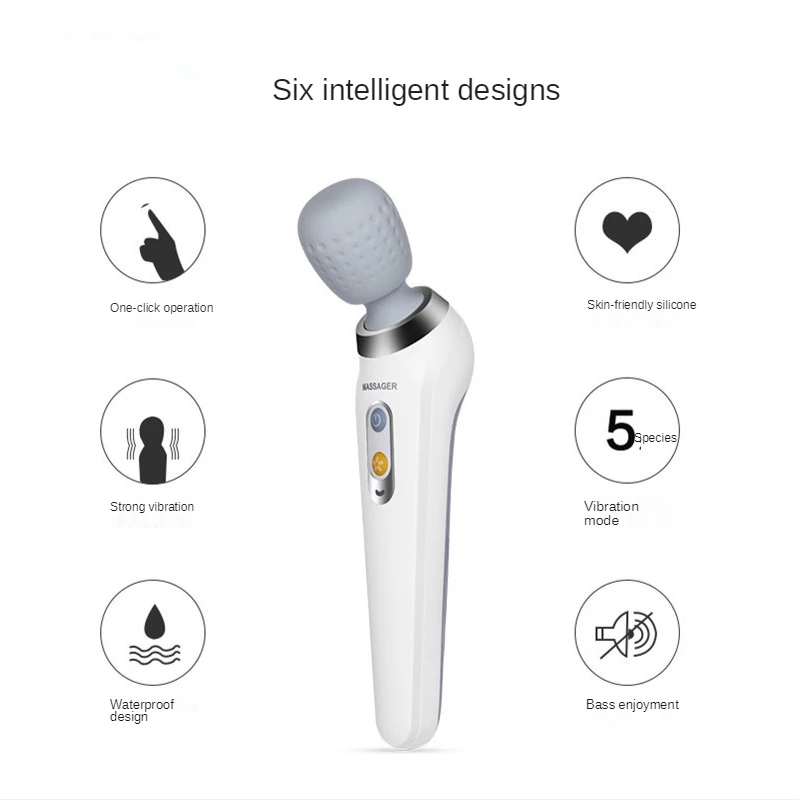 Free shipping Wireless handheld massage stick small portable vibrating electric cervical spine massager acupoint tapping