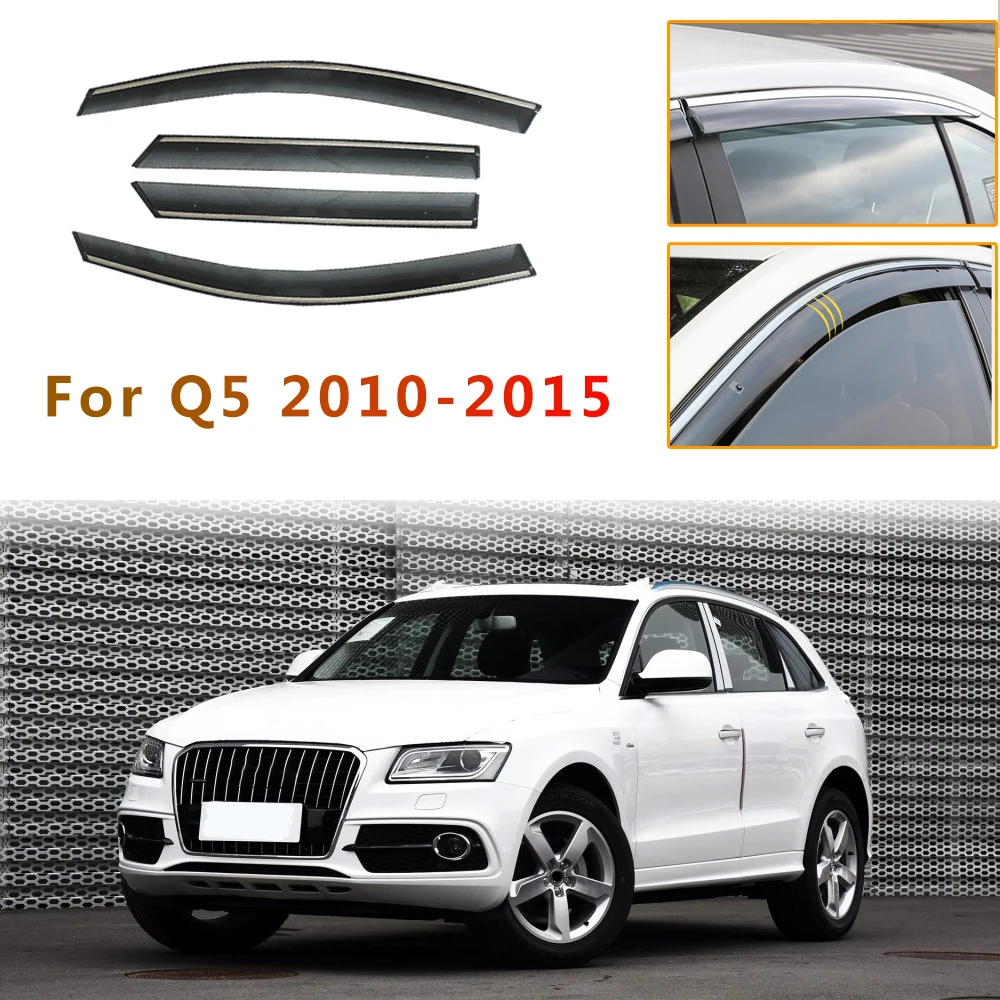 

4 шт. солнцезащитный козырек для автомобильного окна для Audi Q5 2010 2011 2012 2013 2014 2016 2017 2018 дым оконные дефлекторы автомобильные аксессуары