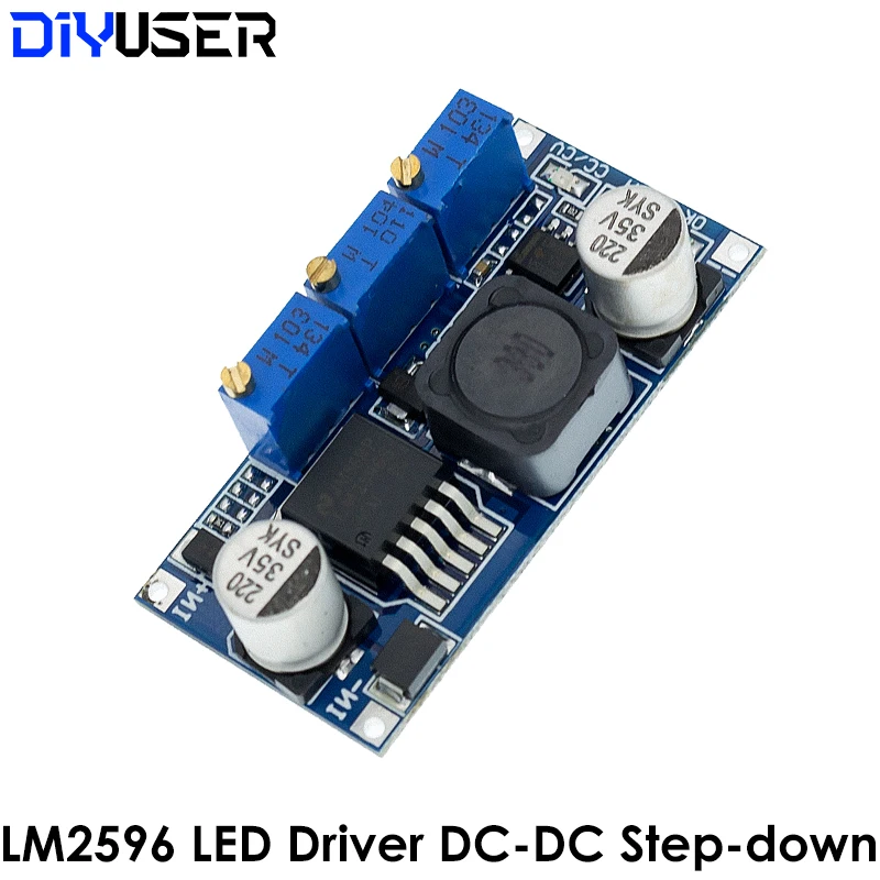 LM2596 LED sürücü DC-DC adım-aşağı ayarlanabilir CC/CV güç kaynağı modülü pil şarj cihazı ayarlanabilir LM2596S sabit akım