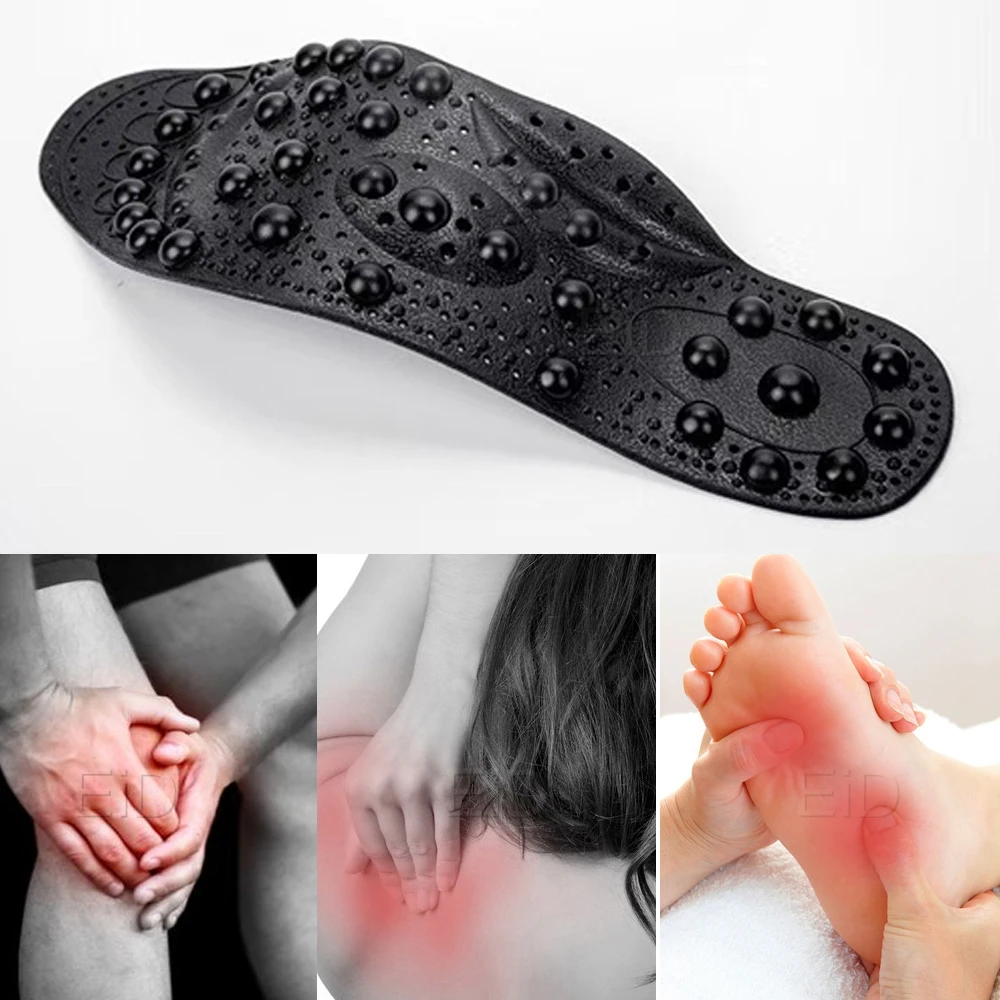 EiD 68 magnet Magnetic Therapy Silicone Insoles Transparent Massage Foot Weight Loss Slimming Insole Health Care Shoe Pad Sole