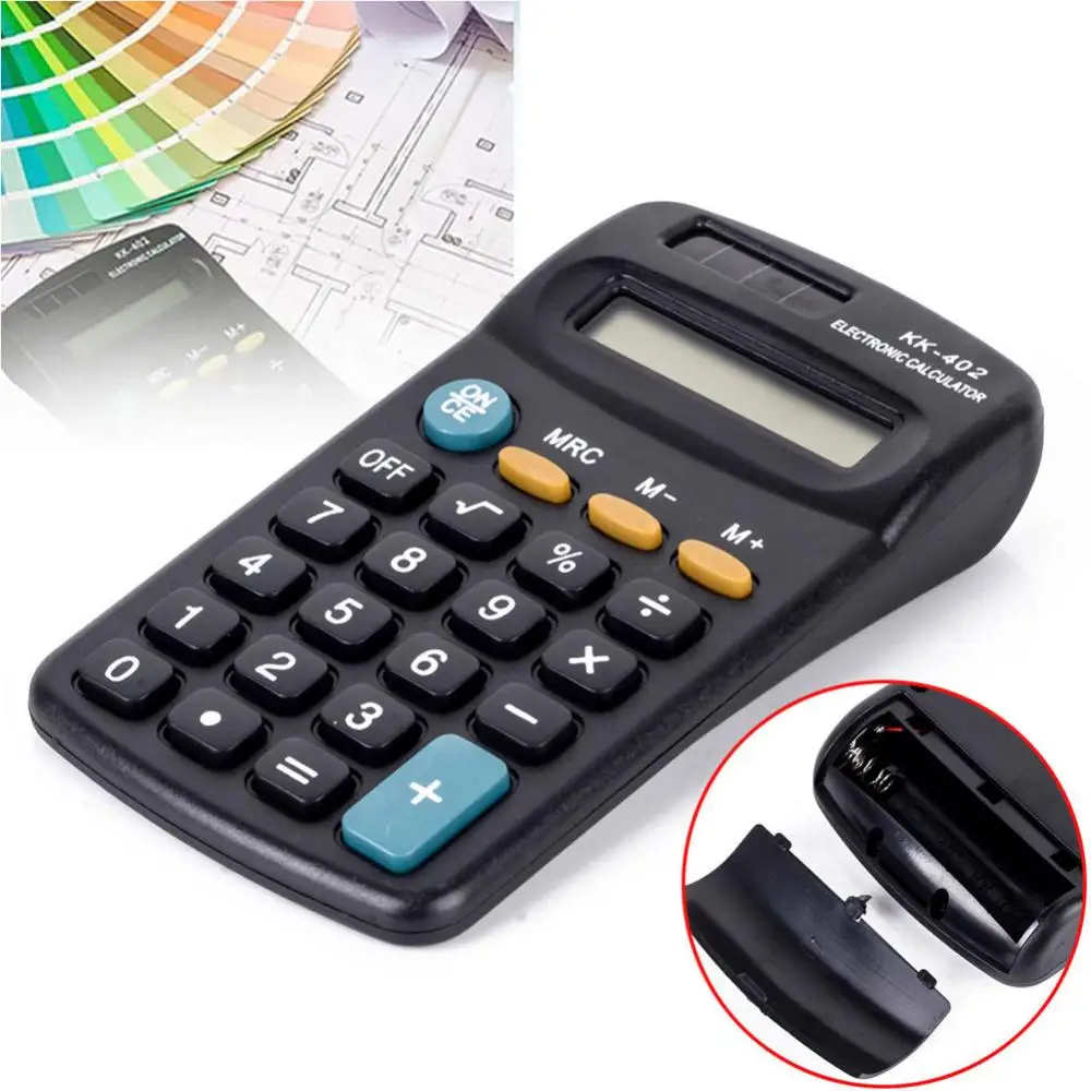 Calculadora electrónica de escritorio para KK-402, minicalculadora portátil de bolsillo de 8 dígitos, para estudiantes, escuela y oficina, suministro de regalo