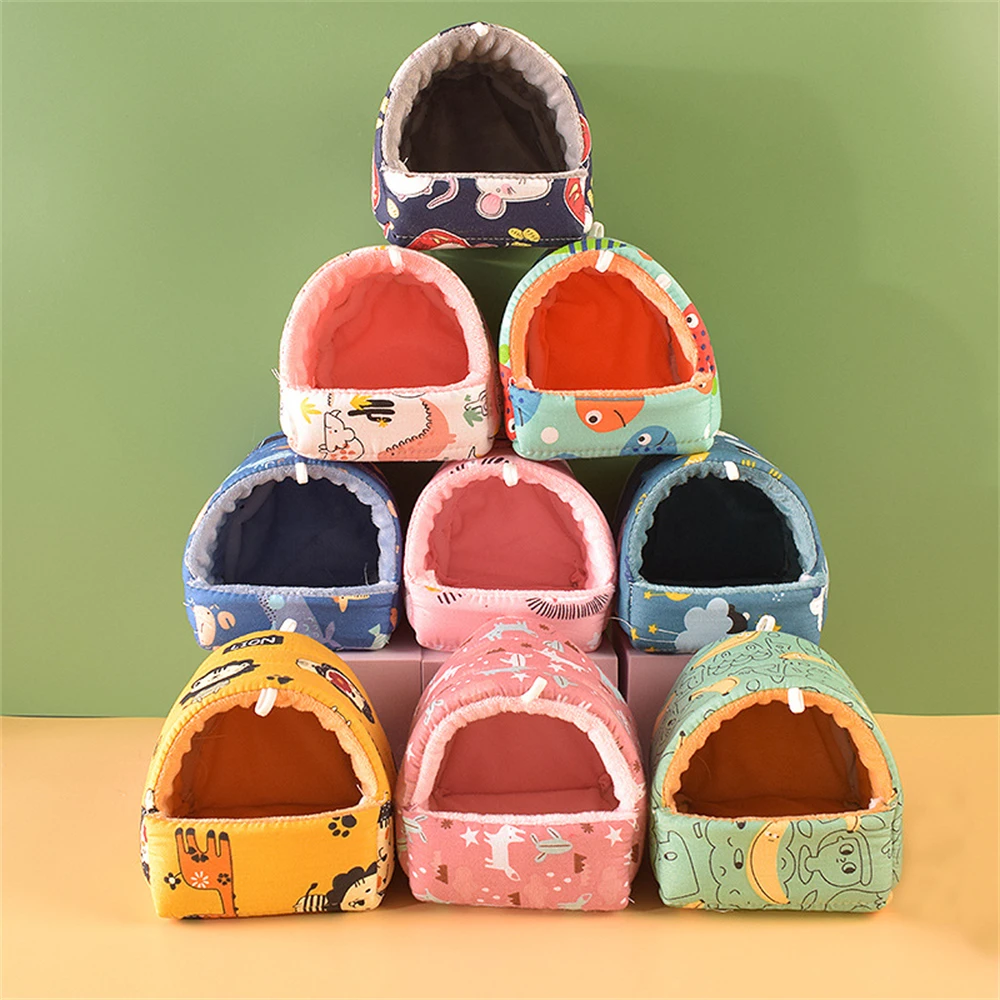 Haustier Hamster Nest Plüsch Warme und Bequeme Winter Papagei Hängematte Höhle Käfig Hütte Zelt Haustier Liefert Vogel Käfig Papagei Zubehör – Detail 3