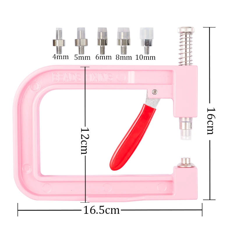 Hand Press Pearl Setting Machine / Beads Rivet Fixing Machine Supporting Beads DIY Craft for Clothes,Leather,Jacket,Bracelet,Bag