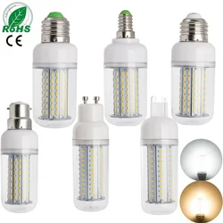 LED Bulb E26 E27 E14 B22 Corn Bulb 45~162Leds SMD 4014 220V 110V LED Lamp Chandelier Candle LED Light For Home Decoration Lamp