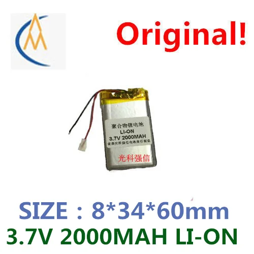 buy more will cheap New sufficient capacity polymer li-ion battery 3.7 V 803460 2000 mah GPS radio/equipment/mini