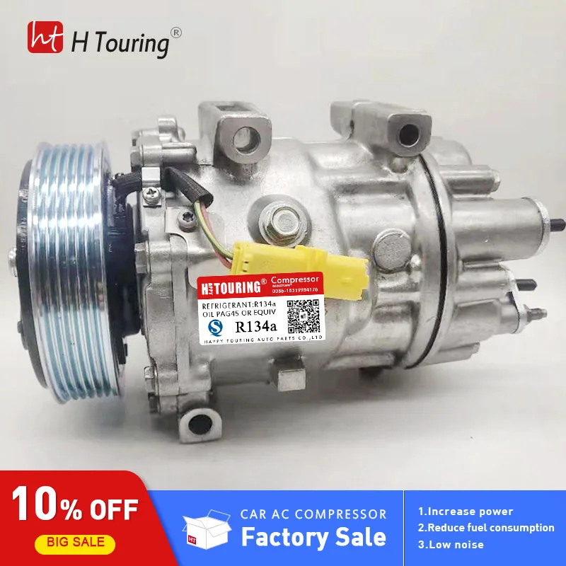 SD7V16 AC compressor For Citroen Jumpy III C8 PEUGEOT 807 EXPERT 6453YX 9686061980 6453YW 813322 32826G