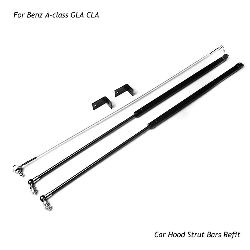 For Mercedes Benz A Class CLA GLA 2014-2021 Car-styling Refit Bonnet Hood Gas Shock Lift Strut Bar Accessories