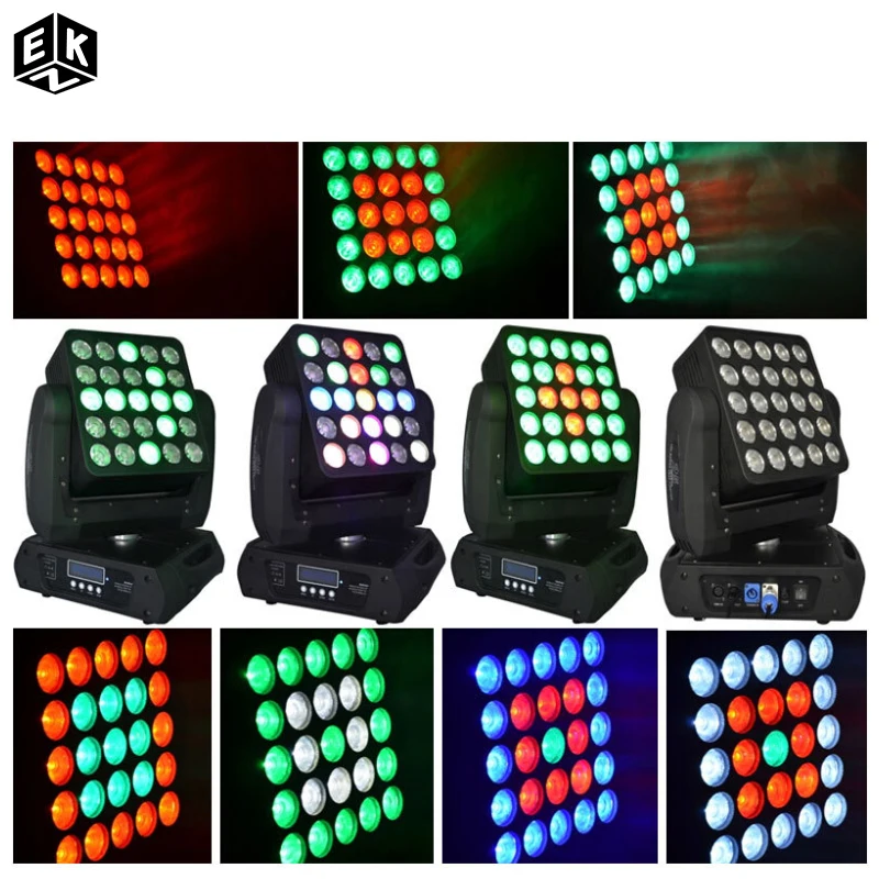 

Moving head matrix lamp 25Pcs rotating unlimited wedding dyeing DJ disco dance floor party stage professional lighting