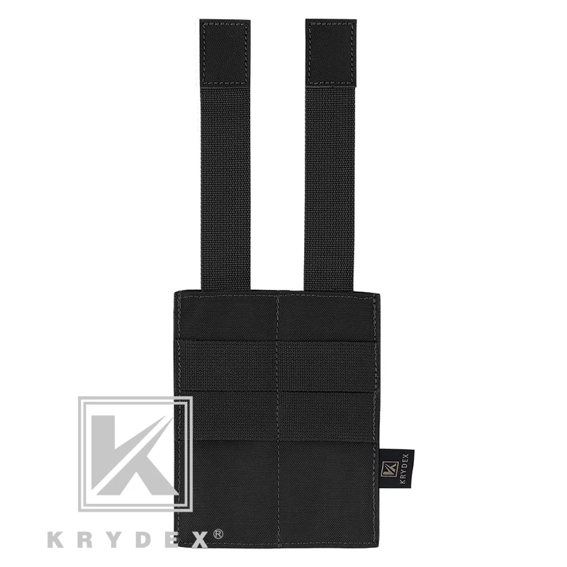 KRYDEX Tactical Double Magazine Pouch High Speed Fast Draw MOLLE PALS Open Top 9mm.45 Mag Pouch Holster For Shooting Hunting BK