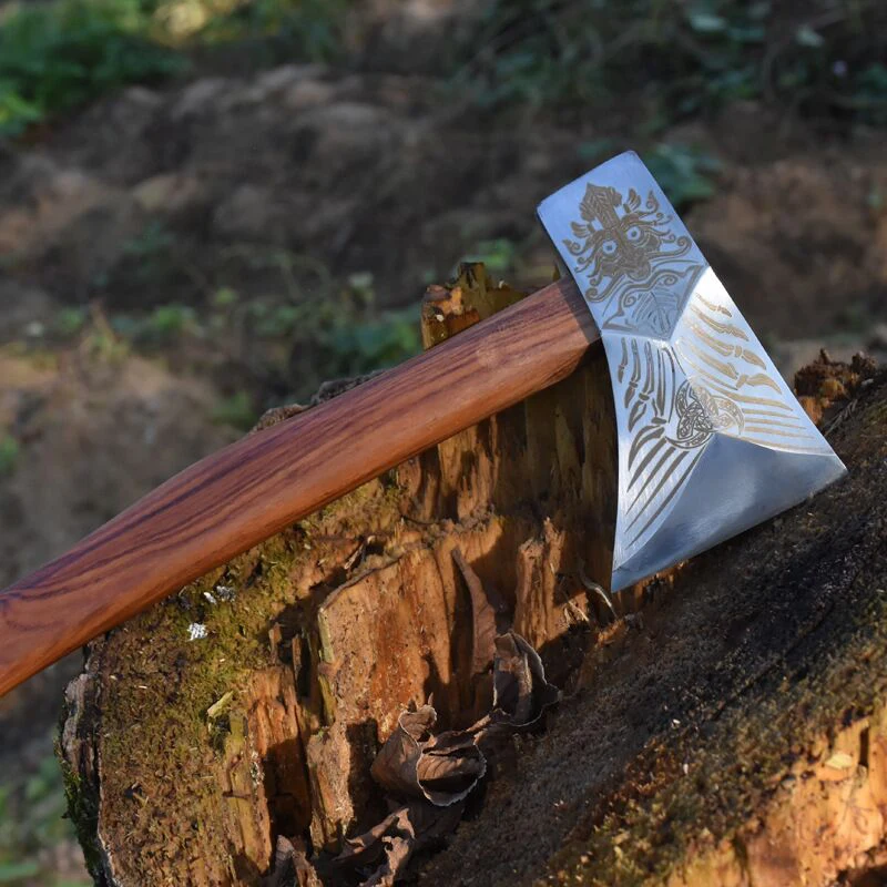 

Kitchen household large bone axe longquan hand forged bone-cutting special knife axe ghost hand sharp woodworking one-hand axe