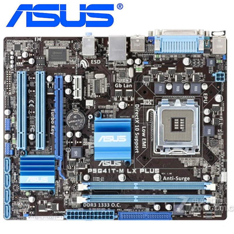 

ASUS P5G41T-M LX Plus Motherboards LGA 775 DDR3 8GB For Intel G41 P5G41T-M LX Plus Desktop Mainboard Systemboard PCI-E X16 Used