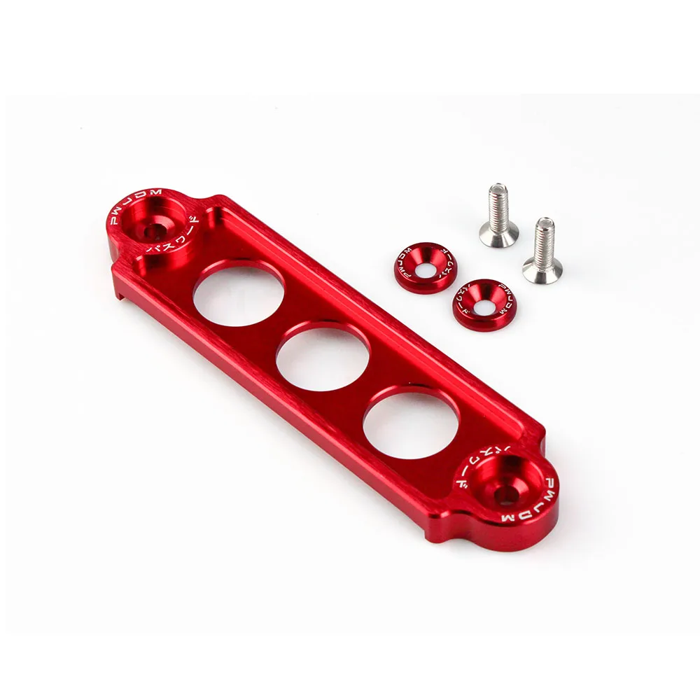 MUGE-JDM-Anodizado Styling Battery Tie Down Hold Bracket Lock, Acessório do carro para Honda Civic CRX 88-00, ACURA INTEGRA, BTD001