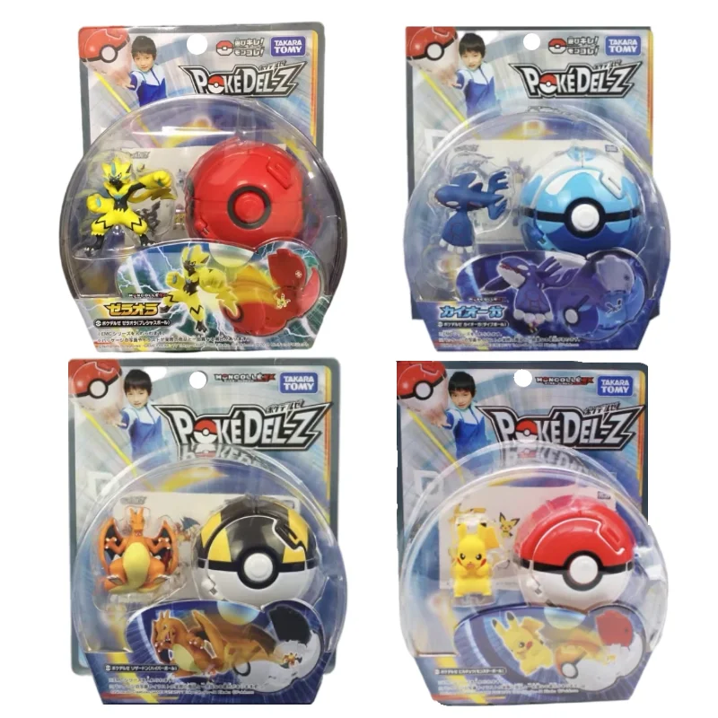 TOMY Pokemon Figures Handsome Zeraora Pokeball Toys High-Quality Exquisite Appearance Perfectly Reproduce Anime Collection Gifts