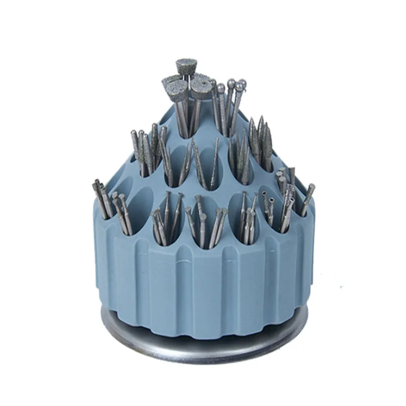35holes Jade Carving Tool Storage Box Reinforced Plastic Tool Box Tool Parts Box Grinding Needle Box