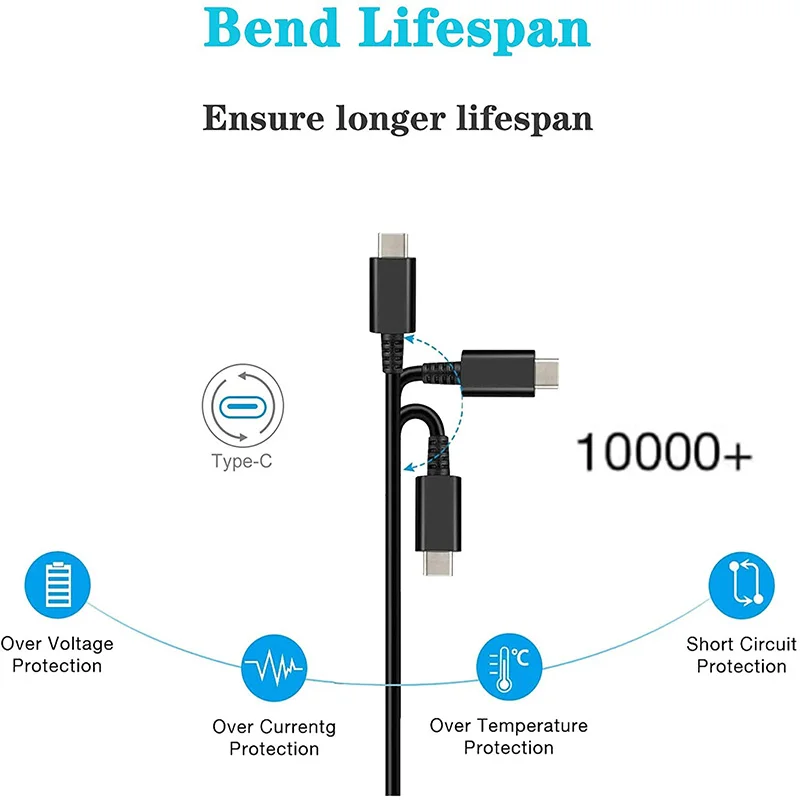 3 Meters Charging Cable for Nintendo Switch & Switch OLED Model and Switch Lite, Fast Charging Power Cord for PS5 & Xbox Series