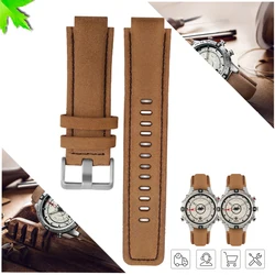 Genuine Leather Watch band Watch Strap Replacement for Timex tide T45601 T2N721 T2N720 E-tide Compass Watches