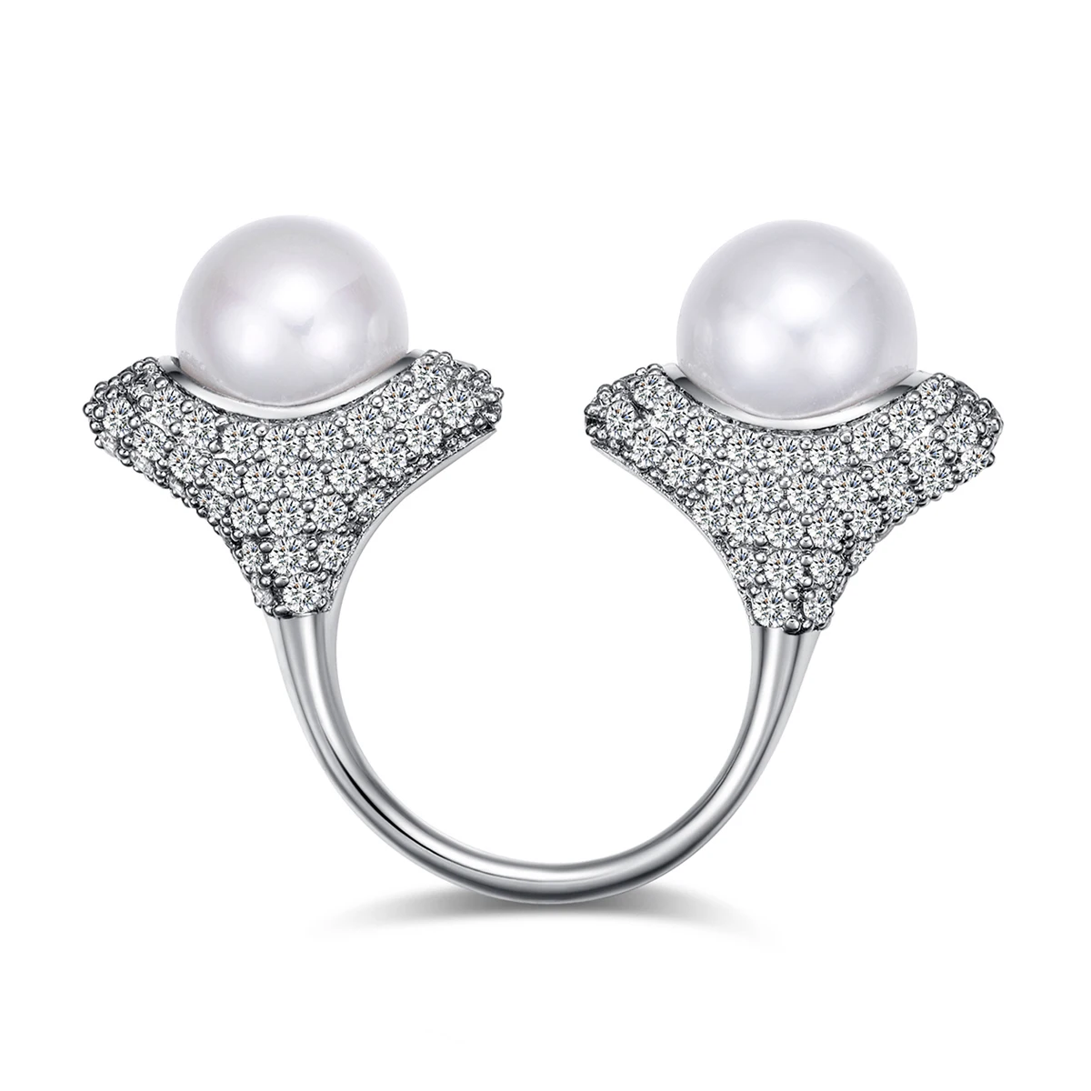 HAHA&TOTO Luxury Party Famous Brand Tassel Rings For Women Inlay Cubic Zirconia Adjustable Crown Ring Famous Brand Fashion Bague