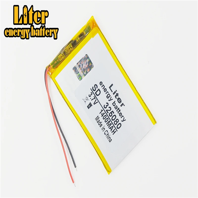 Полимерный литий-ионный/литий-ионный аккумулятор 1400 мАч 3,7 В 325080 305080 для GPS,mp3,mp4,dvd,bluetooth, модельная игрушка, Мобильный bluetooth